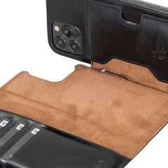 Funda tipo billetera de cuero con bloqueo RFID Florence para iPhone 12 Pro