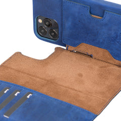 Funda tipo billetera de cuero con bloqueo RFID Florence para iPhone 12 Pro