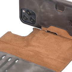 Funda tipo billetera de cuero con bloqueo RFID Florence para iPhone 12 Pro Max