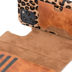 Funda tipo billetera de cuero con bloqueo RFID Florence para iPhone 12 Pro Max