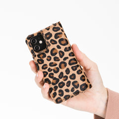 Funda tipo billetera de cuero con bloqueo RFID Florence para iPhone 12 Mini