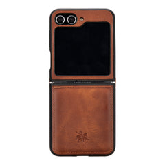 Lucca Snap-On Leather Case for Samsung Galaxy Z Flip 5 (6.7 inches)