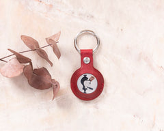 Funda de cuero para Apple AirTag Finder 2021 