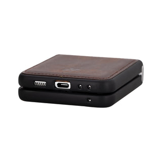Lucca Snap-On Leather Case for Samsung Galaxy Z Flip 5 (6.7 inches)