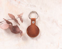 Funda de cuero para Apple AirTag Finder 2021 