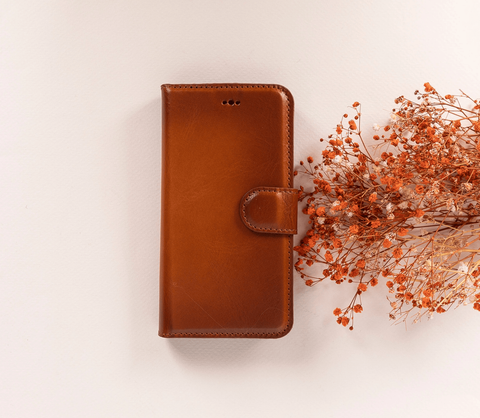 Magic iPhone 16E Detachable Leather Wallet Case