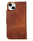 iphone 15 plus florence leather wallet phone case antique brown 01