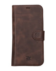 iphone 15 plus florence leather wallet phone case coffee brown 00