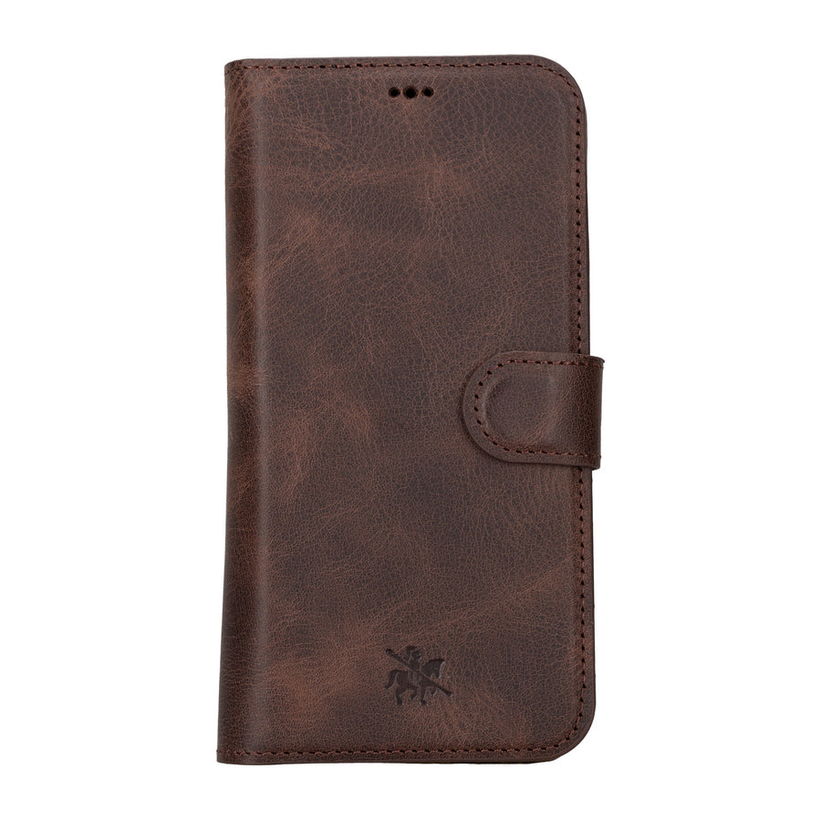 iphone 15 plus florence leather wallet phone case coffee brown 00