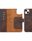 iphone 15 plus florence leather wallet phone case coffee brown 03
