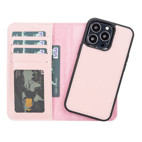Magic iPhone 13 Series Detachable Genuine Leather Case / MW