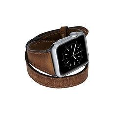 Serena Leather Double Wrap Band Strap for Apple Watch
