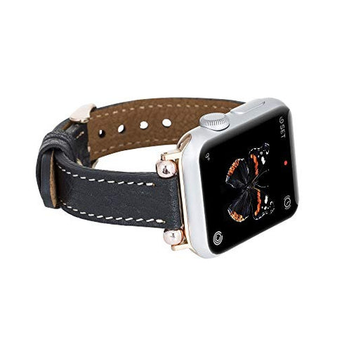 Correa delgada de cuero Foggia para Apple Watch