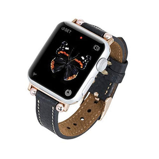 Foggia Leather Slim Band Strap for Apple Watch
