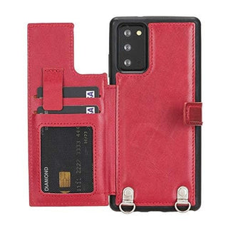 Fermo Funda de cuero para teléfono con billetera cruzada para Galaxy Note 20