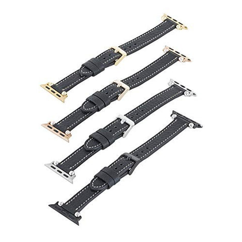 Correa delgada de cuero Foggia para Apple Watch