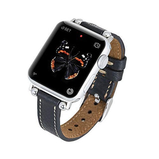 Foggia Leather Slim Band Strap for Apple Watch