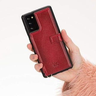 Fermo Funda de cuero para teléfono con billetera cruzada para Galaxy Note 20