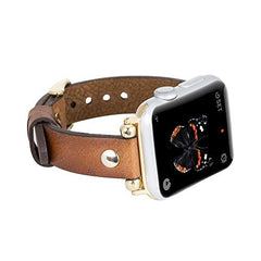 Correa delgada de cuero Perugia para Apple Watch
