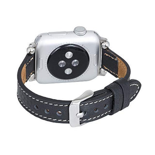 Foggia Leather Slim Band Strap for Apple Watch