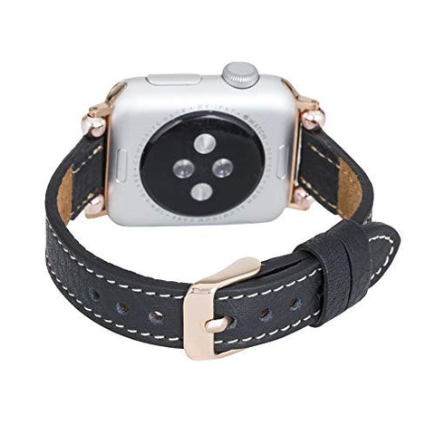 Correa delgada de cuero Foggia para Apple Watch