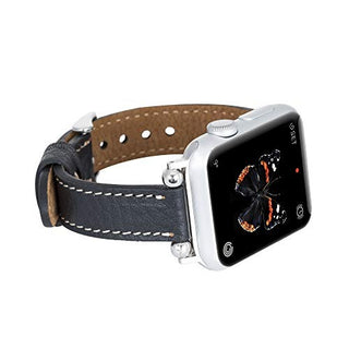 Foggia Leather Slim Band Strap for Apple Watch