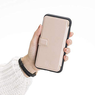 Verona Funda tipo billetera delgada de cuero con bloqueo RFID para iPhone 11
