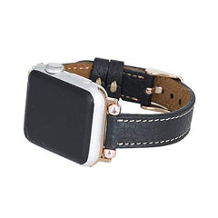 Correa delgada de cuero Foggia para Apple Watch