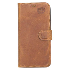 Magic iPhone 13 Series Detachable Genuine Leather Case / MW