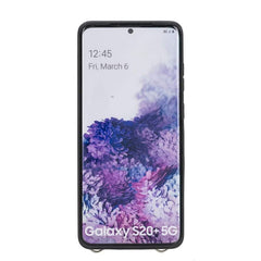 Fermo Funda de cuero para teléfono con billetera cruzada para Galaxy S20 Plus