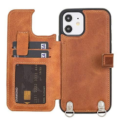 Fermo Leather Crossbody Wallet Phone Case for iPhone 12