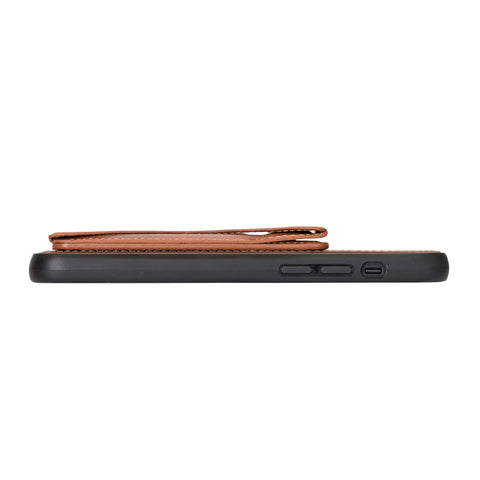 Messa RFID Blocking Leather Case for iPhone 12 Pro with a Detachable Wallet