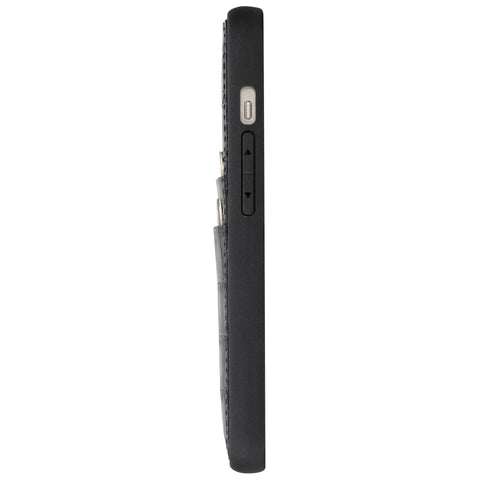 Funda tipo billetera de cuero Capri Snap On para iPhone 15 Pro