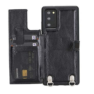 Fermo Funda de cuero para teléfono con billetera cruzada para Galaxy Note 20