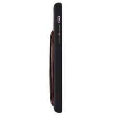 Funda tipo billetera de cuero Pisa Snap On con soporte para iPhone X