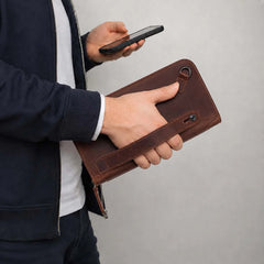 Novarco Leather Clutch Handbag