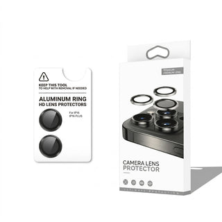 Premium Full Alloy Camera Lens Protector for iPhone 16/16 Plus – Scratch Resistant, Shockproof Camera Guard