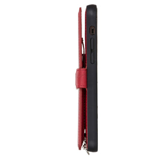 Fermo Funda de cuero para teléfono con billetera cruzada para iPhone 12 Pro Max