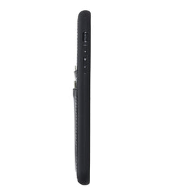Funda tipo billetera de cuero Capri Snap On para iPhone 11