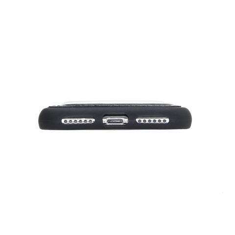 Funda tipo billetera de cuero Capri Snap On para iPhone X