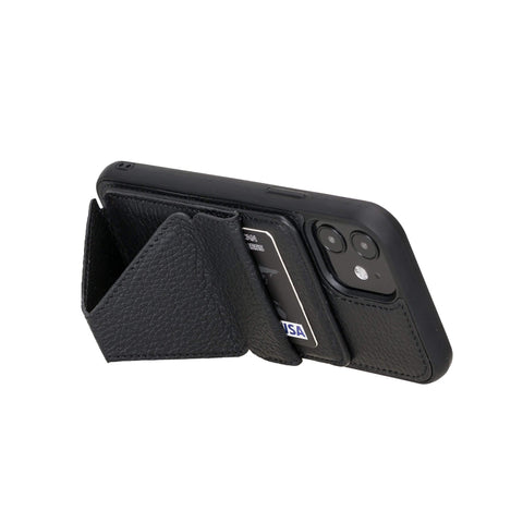 Messa RFID Blocking Leather Case for iPhone 12 Pro with a Detachable Wallet