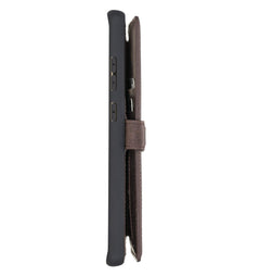 Verona Funda tipo billetera delgada de cuero con bloqueo RFID para Samsung Galaxy S20