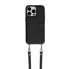 Fermo Funda de cuero para teléfono con billetera cruzada para iPhone 15 Pro Max