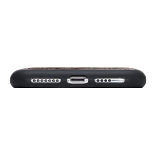 Funda tipo billetera de cuero Capri Snap On para iPhone XS Max