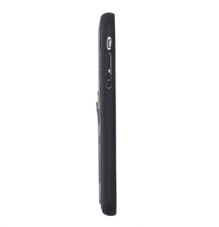 Funda tipo billetera de cuero Capri Snap On para iPhone X
