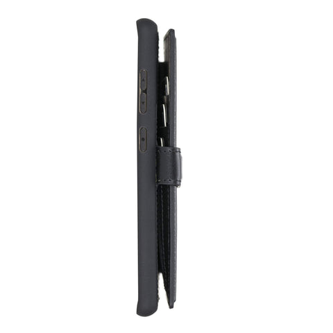 Verona Funda tipo billetera delgada de cuero con bloqueo RFID para Samsung Galaxy S20
