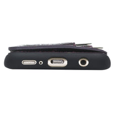 Funda tipo billetera de cuero Pisa Snap On con soporte para Samsung Galaxy S9