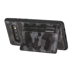 Funda tipo billetera de cuero Pisa Snap On con soporte para Samsung Galaxy S10 Plus