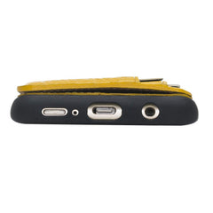 Funda tipo billetera de cuero Pisa Snap On con soporte para Samsung Galaxy S9