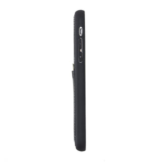 Funda tipo billetera de cuero Capri Snap On para iPhone X